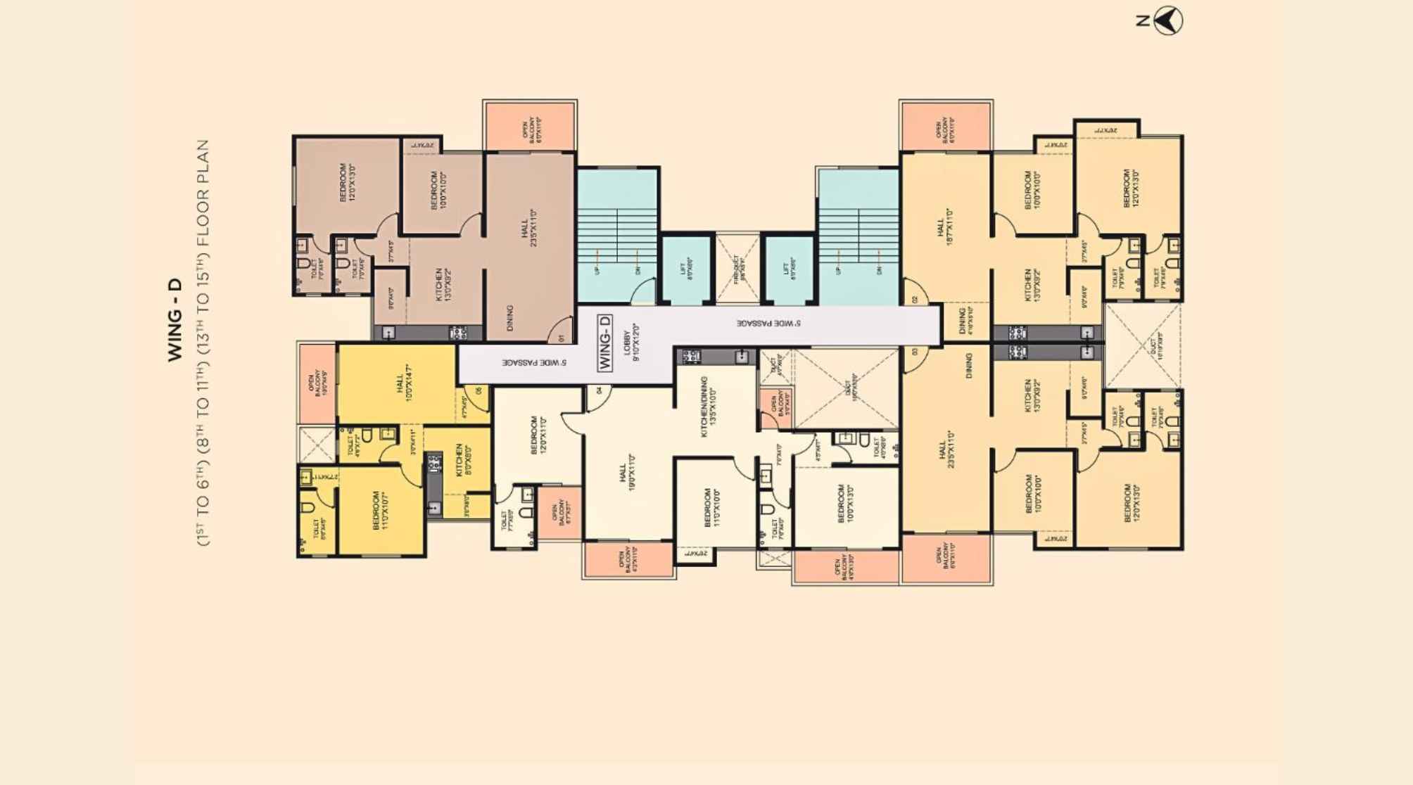 Akshar-Altorios-Floor-Plan-Wing-D-1st-to-6th-8th-to-11th-13th-to-15th